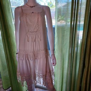 American Outfitters BoHo Dress: Poly/ Viscose/Cotton : Size M